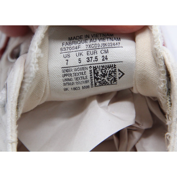 Converse All Star Shoreline Shoes Womens 7 White Low Slip On Sneakers 537084F - Picture 7 of 7